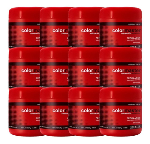 Kit Fidelité- Colormaster- Crema Extra Ácida 270grs X 12 Uni