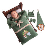 Kit Enxoval Bebe Menino Animais Do Safari Plush Quentinho