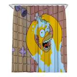 Cortina De Baño Homero Simpson Bart