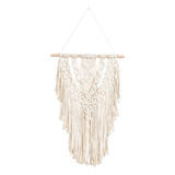 A Macramé Colgante De Pared Boho Tapiz Flecos Pared Borla