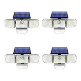 Luz Led Solar Económica, Mxnsr-004, 4pzas, 182led 5v 1.6w, 1