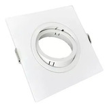 Spot Quadrado Embutir Face Plana Mr16 Gu10 Cor Branco 110v/220v