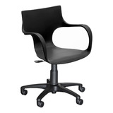 Silla Sillon Oficina Diseño Jim Neumatica Negra Giratoria 