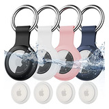 4 Pack De Llavero De Airtag Impermeable Ipx8, Funda De ...