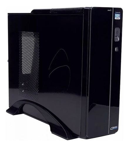 Gabinete Slim Acteck Bern Negro Con Fuente De 500w