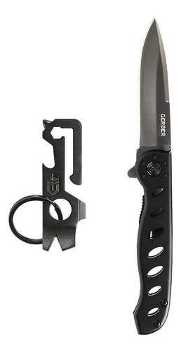 Navaja Multiuso Gerber Combo Navaja Evo Jr + Mullet Color Negro Con 1 Herramientas