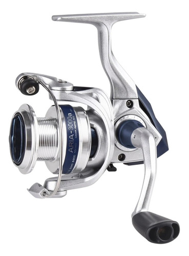 Reel Frontal Okuma Aria 8000a 14 Kg De Freno Color Gris/azul Lado De La Manija Derecho/izquierdo