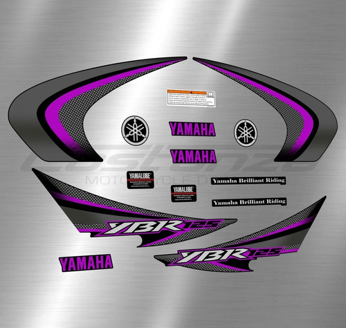 Calcos Yamaha Ybr 125 Completo Personalizadas Varios Colores