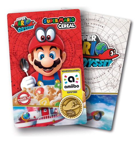 Tarjeta Nfc Mario Cereal - Super Mario Odyssey