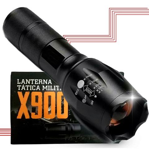 Lanterna X900 Zoom Recarregável