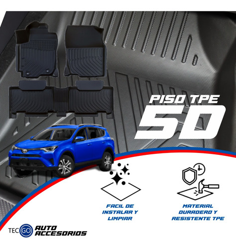 Protector Cubre Piso 5d Tpe Toyota Rav4 2013-2018 Foto 6
