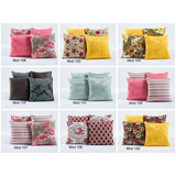 Kit Com 12 Capas Para Almofadas Decorativa Estampadas 45x45