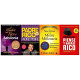 4x1 Padre Rico + Piense Hagase + Babilonia + Secretos Mente