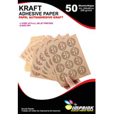 Papel Adhesivo Kraft Imprimible A3+/200g/100 Hojas