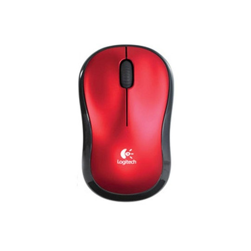 Mouse Inalambrico Logitech M185 Conexion Usb Color Rojo