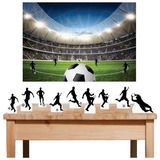 Kit Festa Futebol Painel Poli Banner E Displays Em Mdf