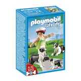 Todobloques Playmobil 5213 Perros Bordier Collies Cachorro