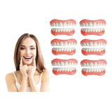 6×set De Prótesis Profesionales Silicona Brillante Dentes D