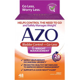 Azo Control De La Vejiga Con Go-less Control De Peso 48 Cap