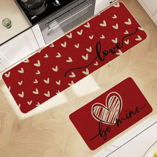 Juego De Alfombrillas Para El Día De San Valentín, Cocina, D