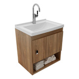 Mueble De Baño Con Lavamanos Linz Teca