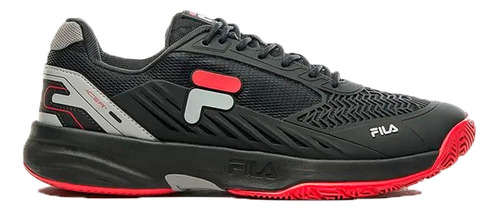 Zapatillas Fila Tenis Hombre Acer H Negro-gris-rojo Ras