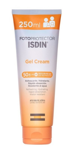 Fotoprotector Isdin Gel Crema Rostro Cuerpo Spf50+ X 250 Ml