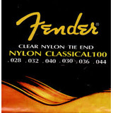 Juego De Cuerdas Fender Classic Nylon Guitarra Acústica 