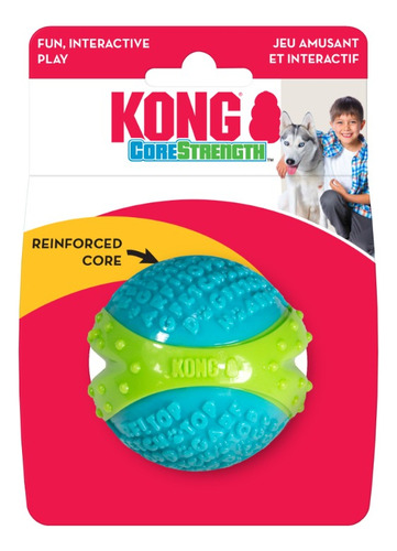 Kong Corestrength Ball M Pelota Juguete Dental Con Textura