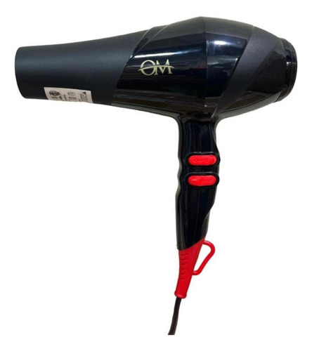 Secador De Pelo Profesional 2000w Frio Calor Color Negro