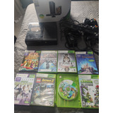 Xbox 360 Com Kinect + 8 Jogos Originais