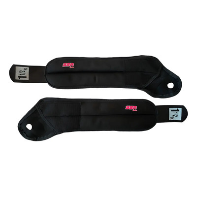 2 Piezas Polaina De Mano Muñeca 1 1/2 Kg Cada Una Neopreno Color Negro