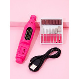 Kit Pulidor De Uñas Electrico Removedor Acrílico Manicure 