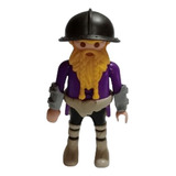 Playmobil Figura Medieval Con Casco Vikingo Pirata 