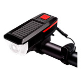 Farol Bike Led T6 Solar/usb 350lm 200m