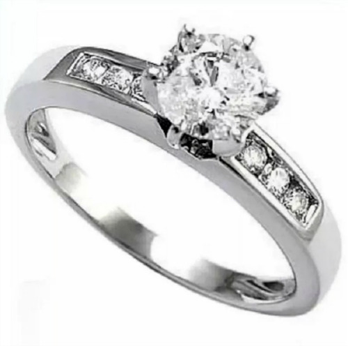 Anillo Compromiso 14kt .60ct Diamantes Naturales De Mina 060