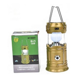 Farol Luz Led Recargable Bateria Camping Panel Solar Pila