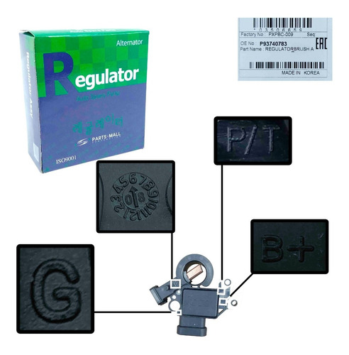 Regulador Voltaje Alternador Epica 2006 2007 2008 4 Pin Orig Foto 8