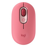 Logitech Pop Mouse With Emoji-rose-optical-bluetooth