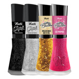 Kit Esmaltes Coleções Glitter + Meu Brilho 8ml Nati