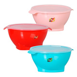 Tigela Bowl Bacia C/ Tampa Plástico Multiuso Classic 6 Litro Cor Azul Tiffany