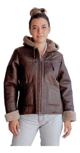 Campera De Cuero De Oveja De Mujer Suela - Modelo: 106 Napa