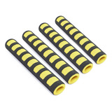 Juego De Protectores Para Manubrio Amarillo Con Negro (4pz)