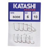 Anzuelo Sode Katashi Ojal N°6 X 10 Unidades