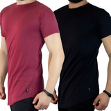 Kit 2 Blusas Camiseta Long Estilo Boleiro/pagodeiro