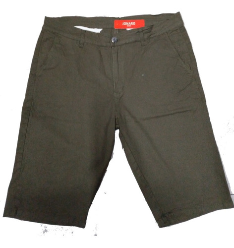 Bermuda Gabardina Corte Chino Talles Especiales  38 Al 60