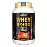 Whey Grego 3w Nova Fórmula 900g - Nutrata Sabor Coffee Cream Caramel