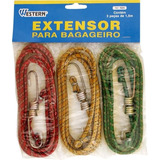 Kit 3 Elástico Extensor Para Bagageiro Carga Moto Bicicleta