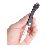 Cuchillo Plegable Mango Fibra De Carbono Edc + 10 Hojas