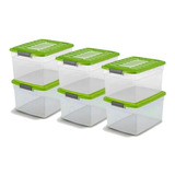 Cajas Plasticas Organizadoras Colbox 15lts X 6u. Colombraro